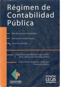 Image of Regimén de contabilidad pública